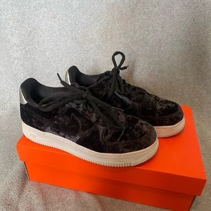 Black velvet air forces